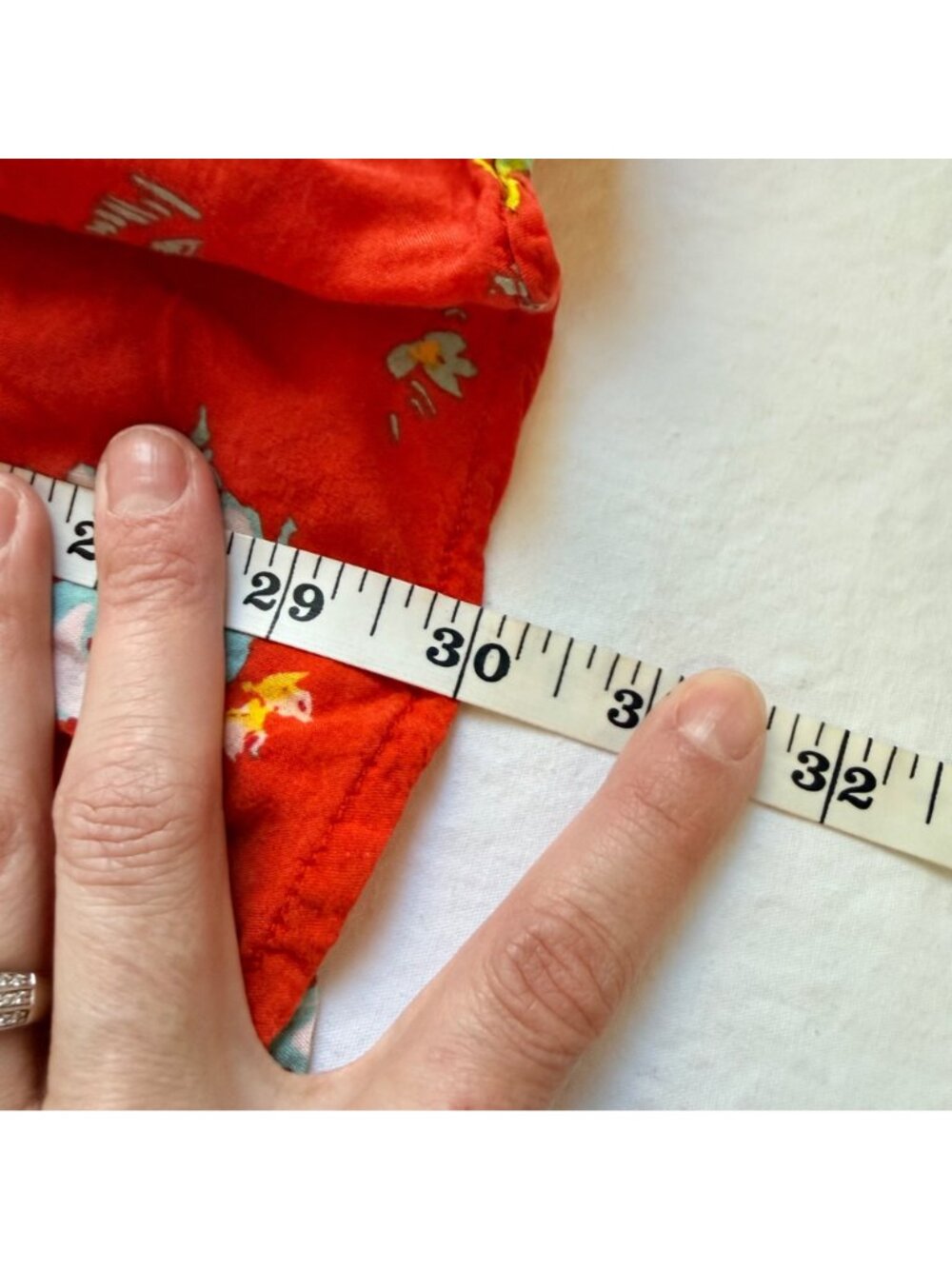 Free People Womens Red Orange Floral Button Front Smocked Waist Rayon Dress XS - Picture 8 of 8